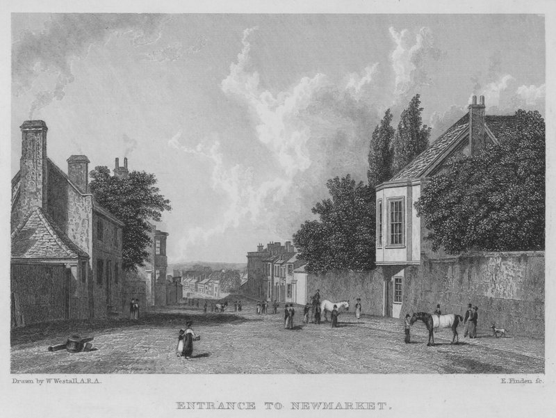 Vchod do Newmarketu (rytina) od William (after) Westall