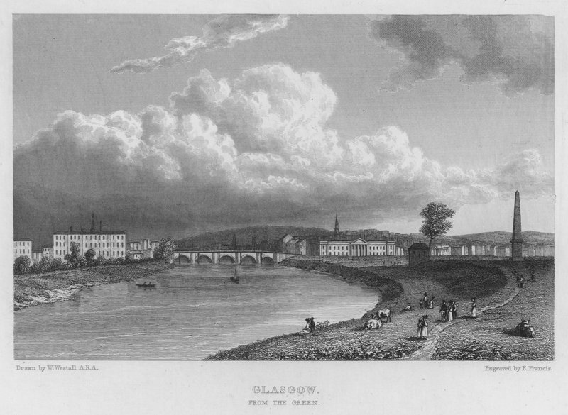 Glasgow, from the Green (rytina) od William (after) Westall