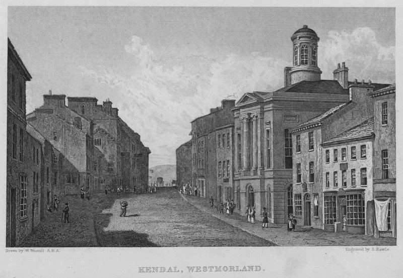 Kendal, Westmorland (rytina) od William (after) Westall