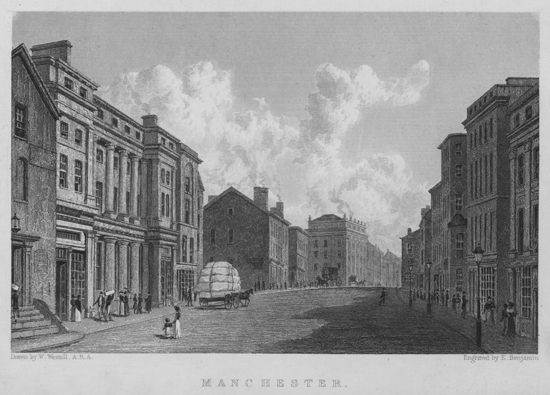 Manchester (rytina) od William (after) Westall