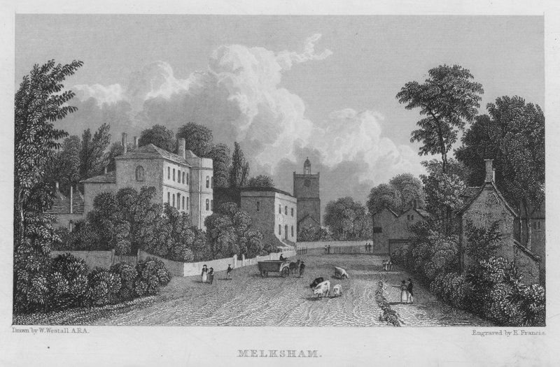 Melksham (rytina) od William (after) Westall