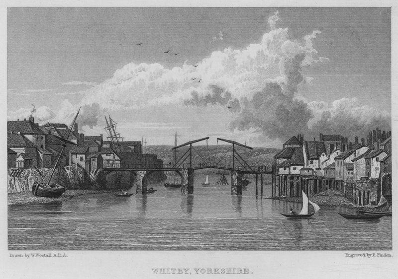 Whitby, Yorkshire (rytina) od William (after) Westall