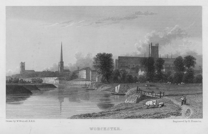 Worcester (rytina) od William (after) Westall