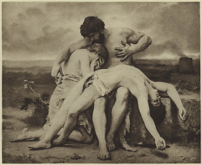 První smutek (hlubotisk) od William Adolphe Bouguereau