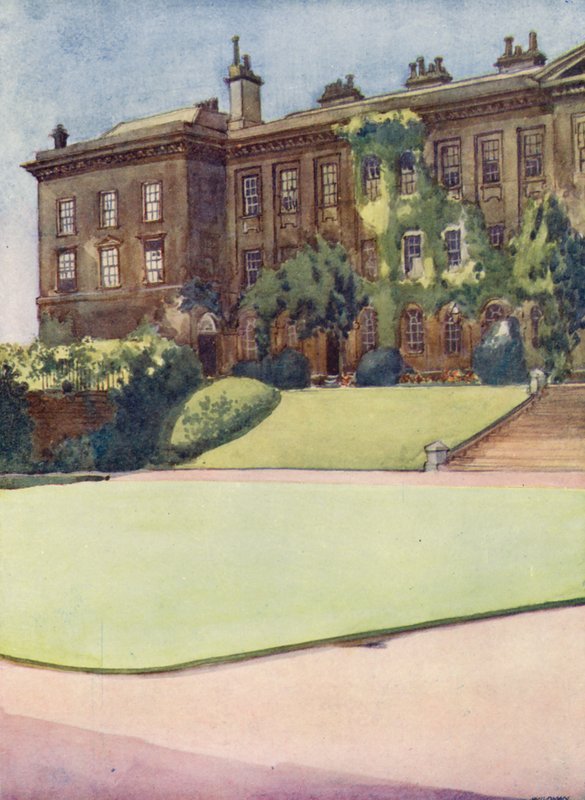 Čtverec před Worcester College (barevná litografie) od William Ainsworth Wildman