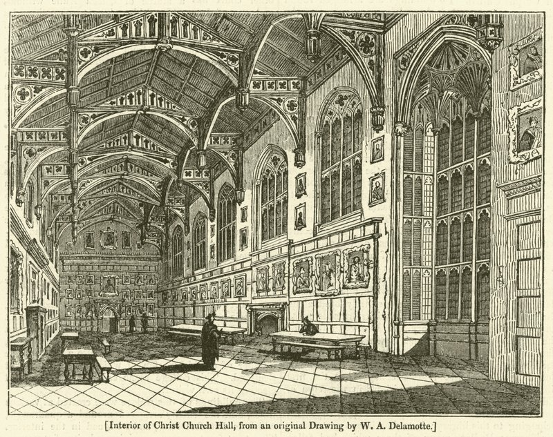 Interiér sálu Christ Church Hall od William Alfred Delamotte