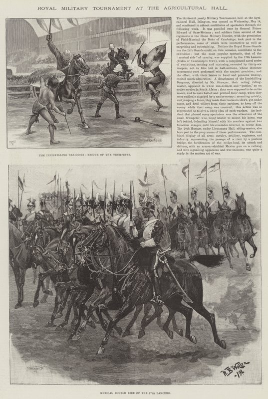 Královský vojenský turnaj v Zemědělské hale od William Barnes Wollen