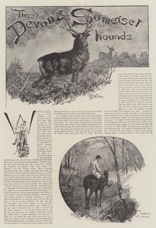 Devonští a Somersetští honiči od William Barnes Wollen