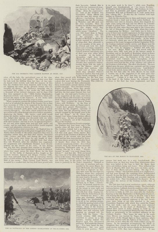Gordon Highlanders a jejich doughtly Deeds of the Past od William Barnes Wollen