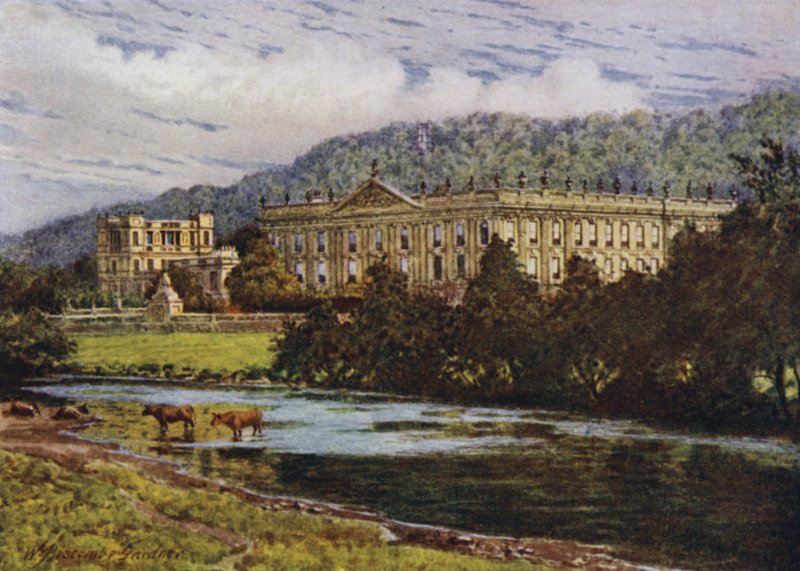 Chatsworth z Derwentu od William Biscombe Gardner