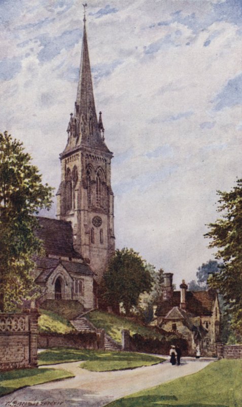 Edensor Church, Chatsworth od William Biscombe Gardner
