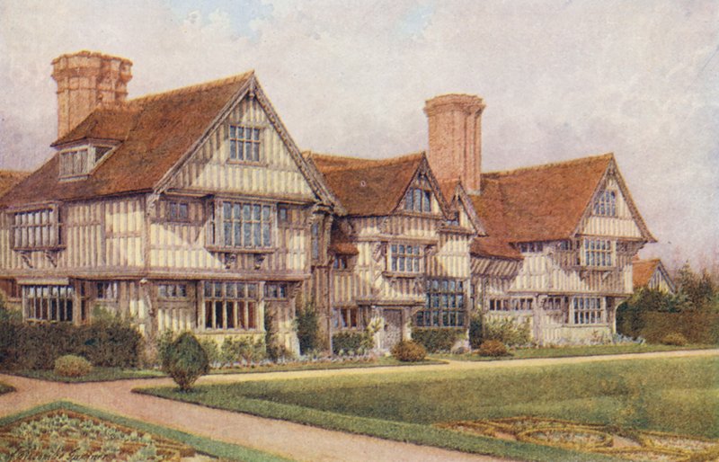 Rumwood, Langley (barevná litografie) od William Biscombe Gardner