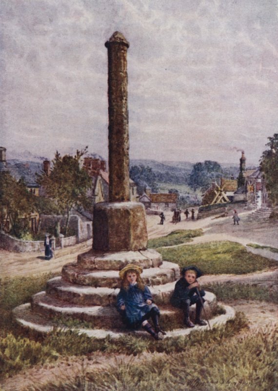 Starý kříž, Velký Longstone (barva lito) od William Biscombe Gardner