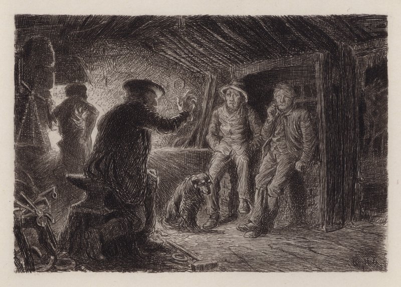 Úžasný příběh (rytina) od William Brassey (after) Hole