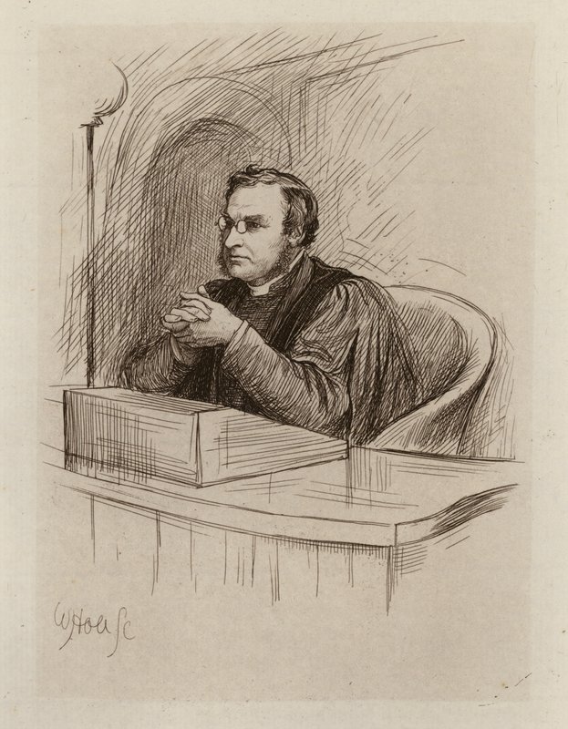Archibald Hamilton Charteris, profesor biblické kritiky a biblických starožitností (rytina) od William Brassey (after) Hole