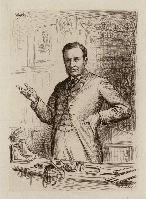 John Chiene, profesor chirurgie (rytina) od William Brassey (after) Hole