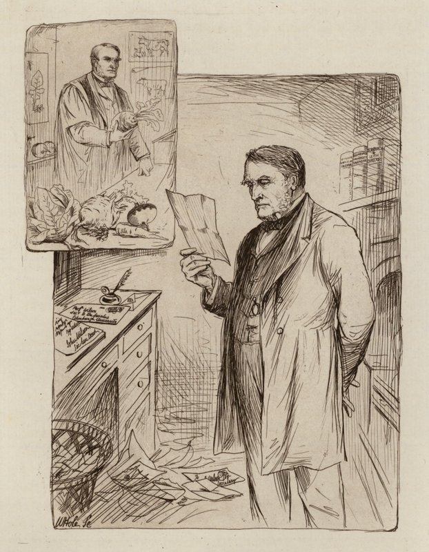 John Wilson, profesor zemědělství a ekonomiky venkova (rytina) od William Brassey (after) Hole