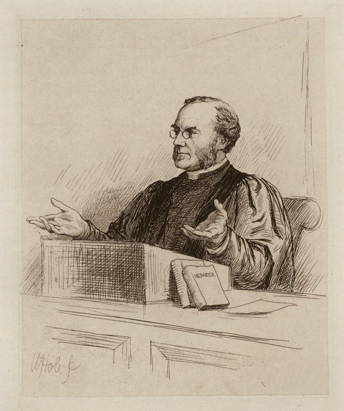 Malcolm Campbell Taylor, profesor teologie a církevních dějin (rytina) od William Brassey (after) Hole