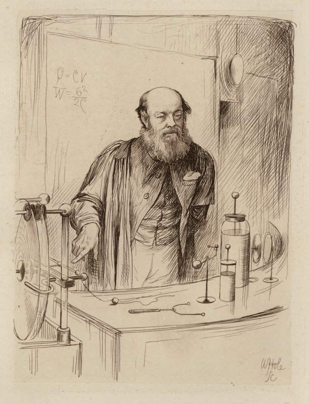 Peter Guthrie Tait, profesor přírodní filozofie (rytina) od William Brassey (after) Hole