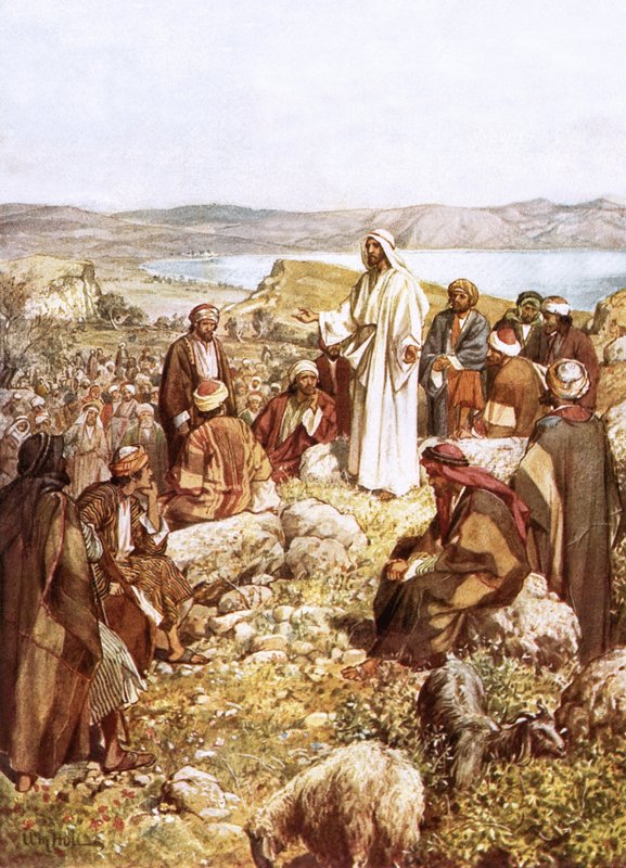 Kristus káže tomuto učedníkům a dalším od William Brassey Hole