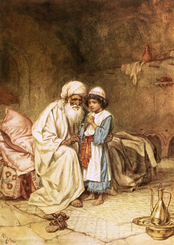 Eli a Samuel. A on řekl: ‚To je pán. Ať dělá, co uzná za dobré.“ od William Brassey Hole