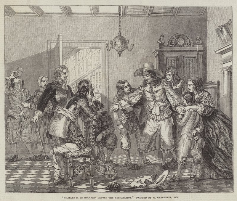 Karel II v Holandsku, před restaurováním od William Carpenter