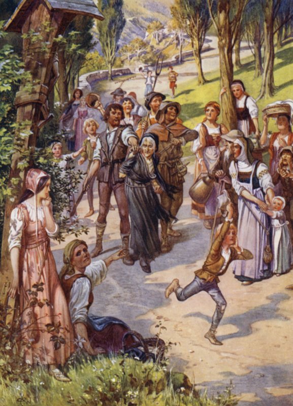 Ilustrace pro Child of the Air od MH Spielmanna (barevné lito) od William Charles John Pitcher