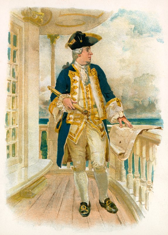 Admirál, 18. století od William Christian Symons