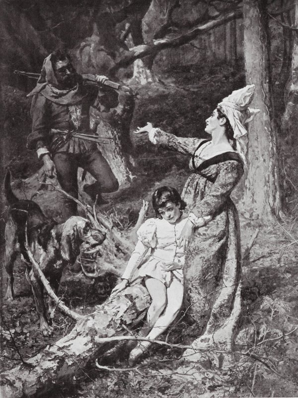 Setkání Markéty z Anjou s hexhamským lupičem od William Christian Symons