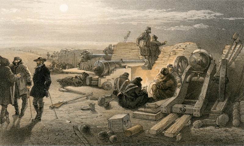 Tichá noc v Batteries, Greenhill Battery (Major Chapman