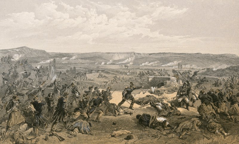 Bitva na Černayi, 16. srpna 1855 od William Crimea Simpson