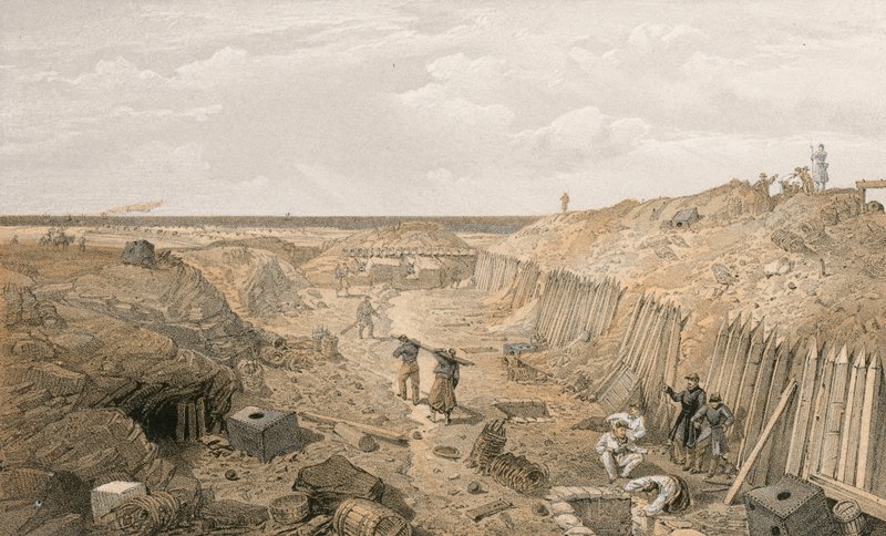 Příkop Bastion du Mat od William Crimea Simpson