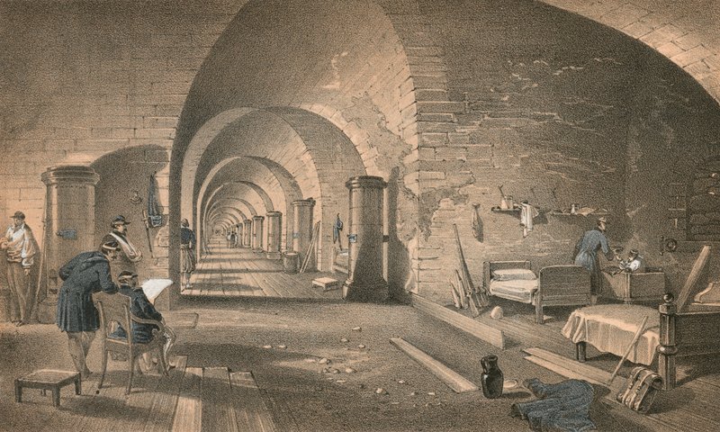 Interiér Fort Nicholas od William Crimea Simpson