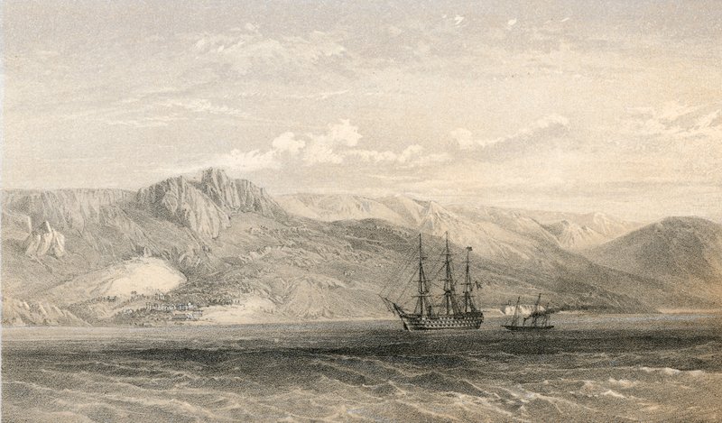 Palác prince Woronzoffa, poblíž Jalty na jižním pobřeží Krymu od William Crimea Simpson