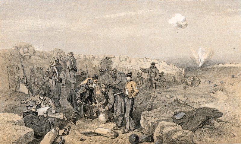 Ruská střelnice od William Crimea Simpson