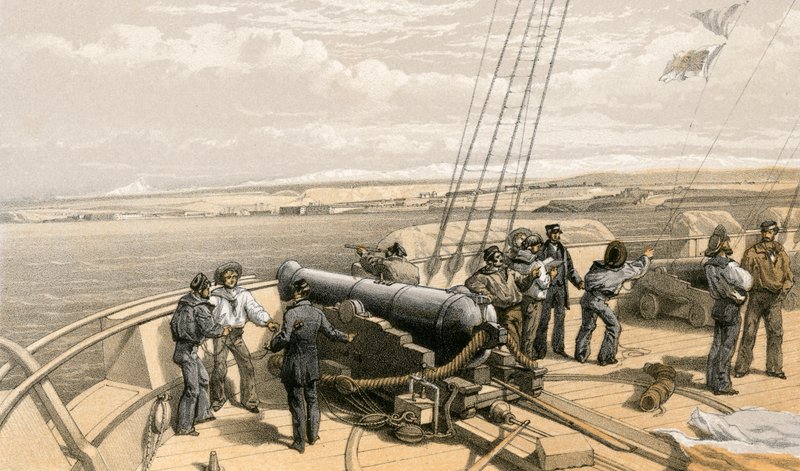 Sebastopol od moře od William Crimea Simpson