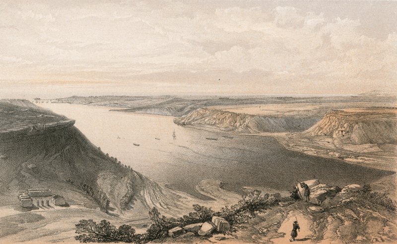 Severní strana přístavu Sebastopol z vrcholu přístavu, 22. června 1855 od William Crimea Simpson