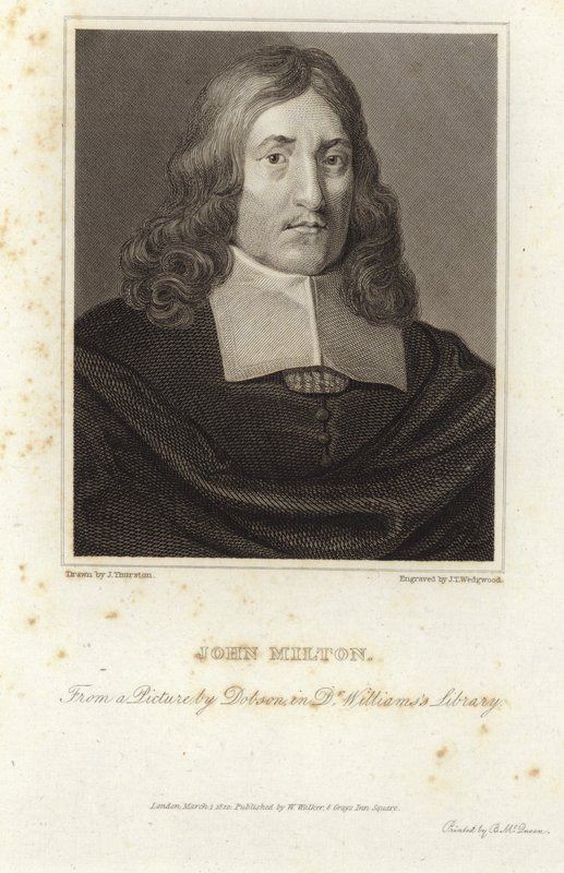 Portrét Johna Miltona od William Dobson