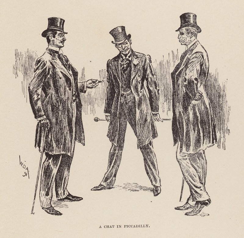Rozhovor na Piccadilly (rytina) od William Douglas Almond