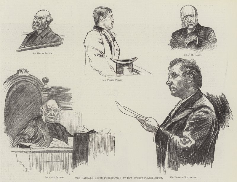 Obžaloba Hansard Union na Bow Street Police-Court od William Douglas Almond