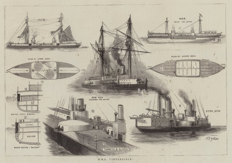 HMS Neflexibilní od William Edward Atkins