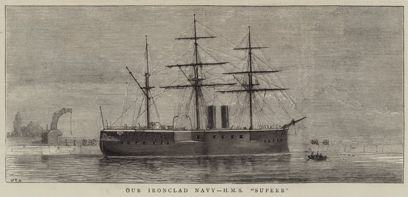Naše Ironclad Navy, HMS Superb od William Edward Atkins