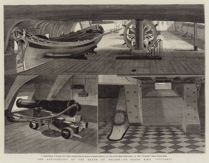 Výročí smrti Nelsona na palubě HMS Victory od William Edward Atkins