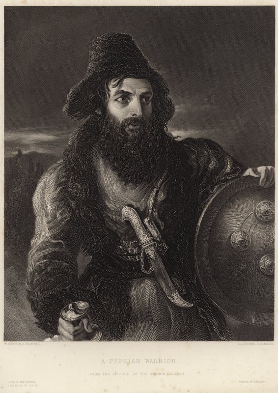 Perský válečník od William Etty