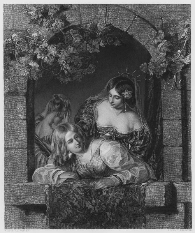 Nevěsty z Benátek, z obrázku v galerii Vernon (rytina) od William Etty