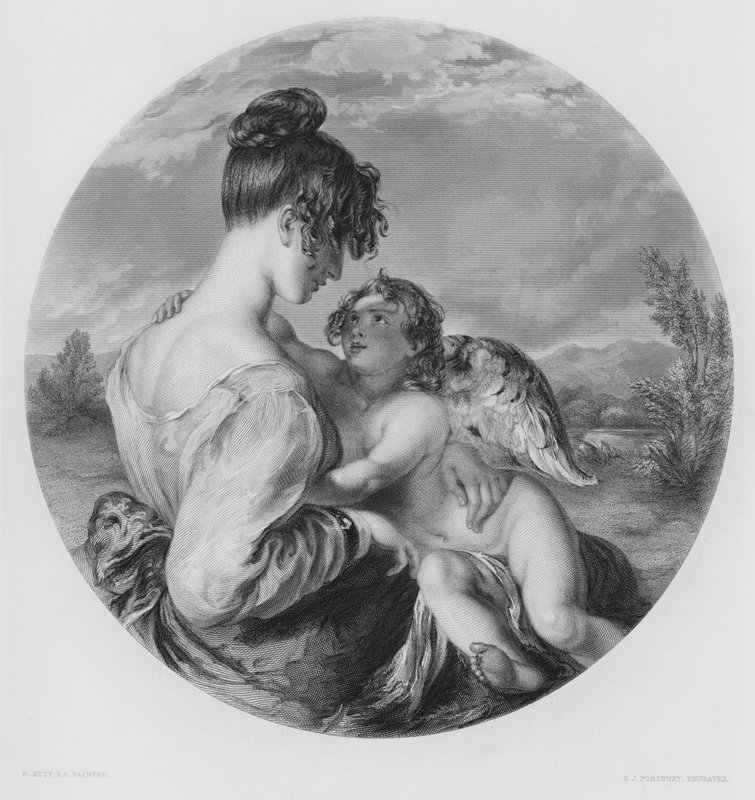 Nebezpečný spoluhráč, z obrázku v galerii Vernon (rytina) od William Etty