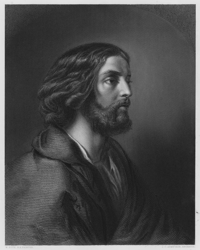 Učedník, z obrázku v galerii Vernon (rytina) od William Etty