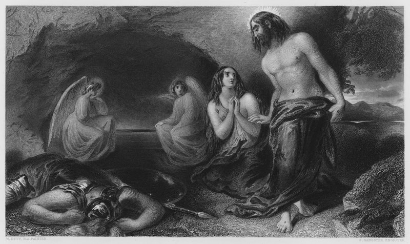 Hrob, z obrázku v galerii Vernon (rytina) od William Etty