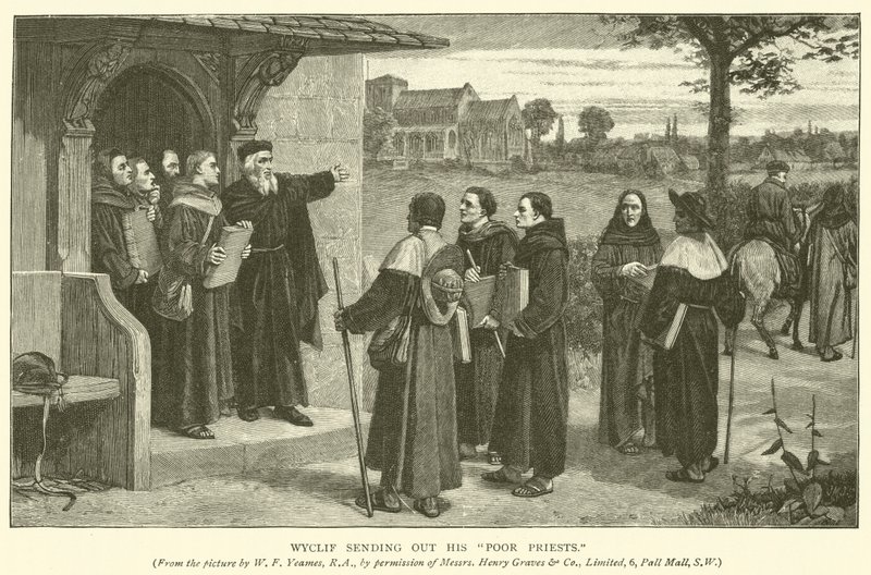 Wyclif posílá své ubohé kněze od William Frederick Yeames