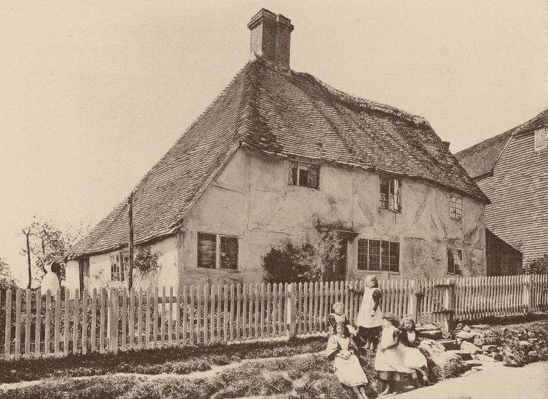 V Burwash, Sussex (čb fotografie) od William Galsworthy Davie